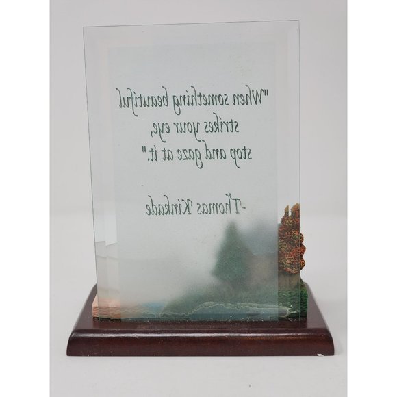 Our America Thomas Kinkade Candle Plaque The End Of A Perfect Day #28019 - Picture 4 of 13